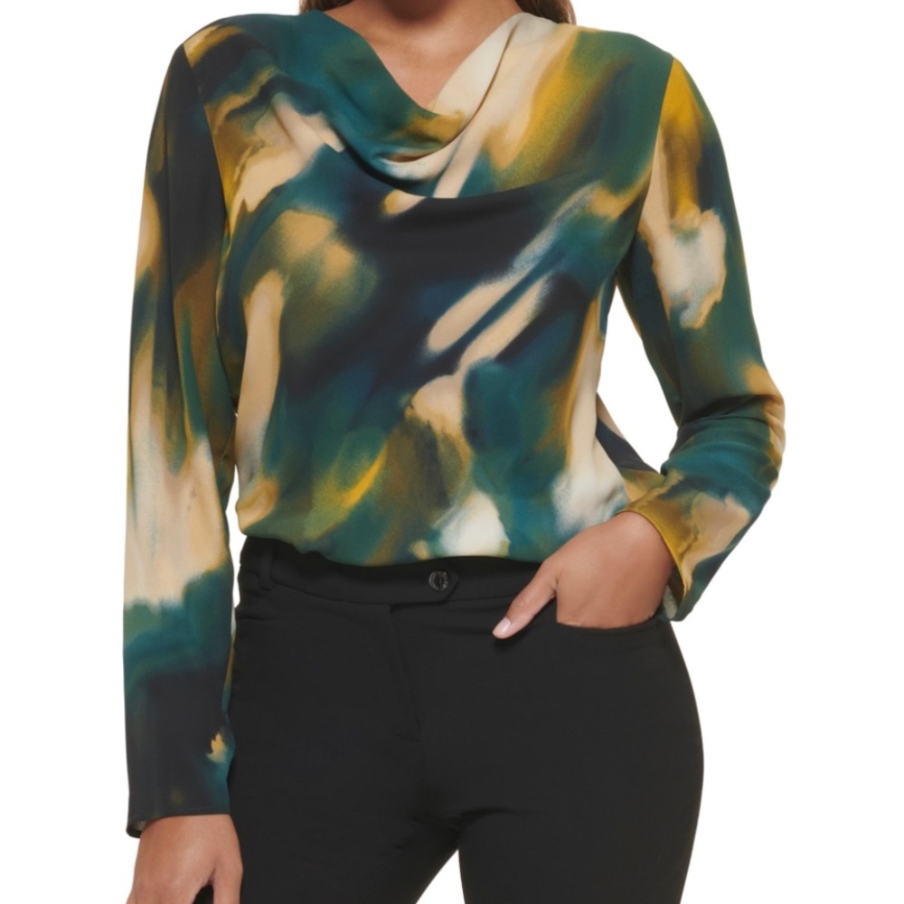 Calvin Klein tie dye blouse. Worn a few times.